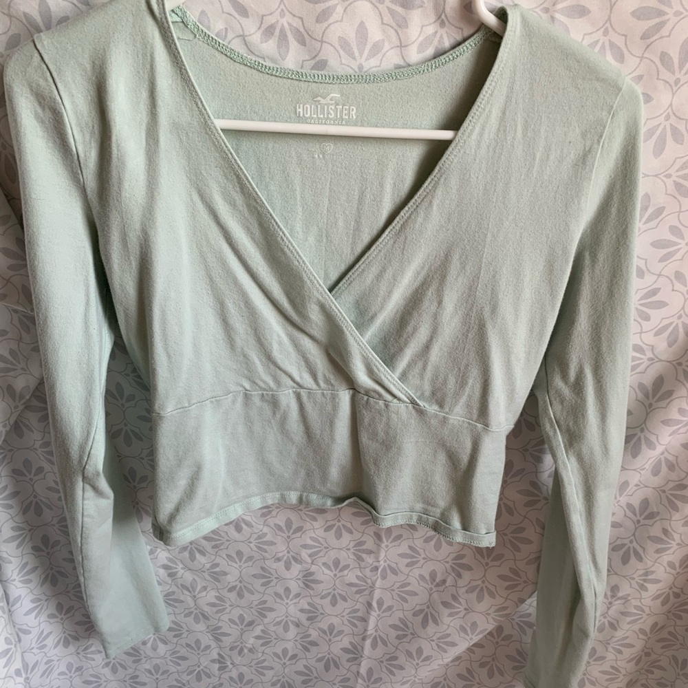 Hollister mint medium long sleeve